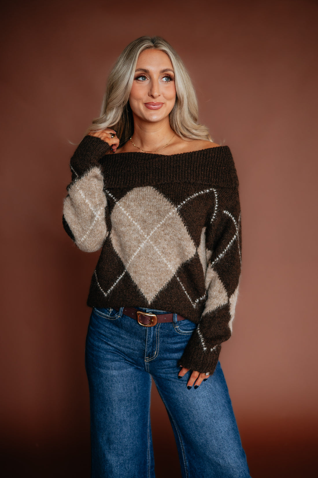 Brielle Off The Shoulder Sweater