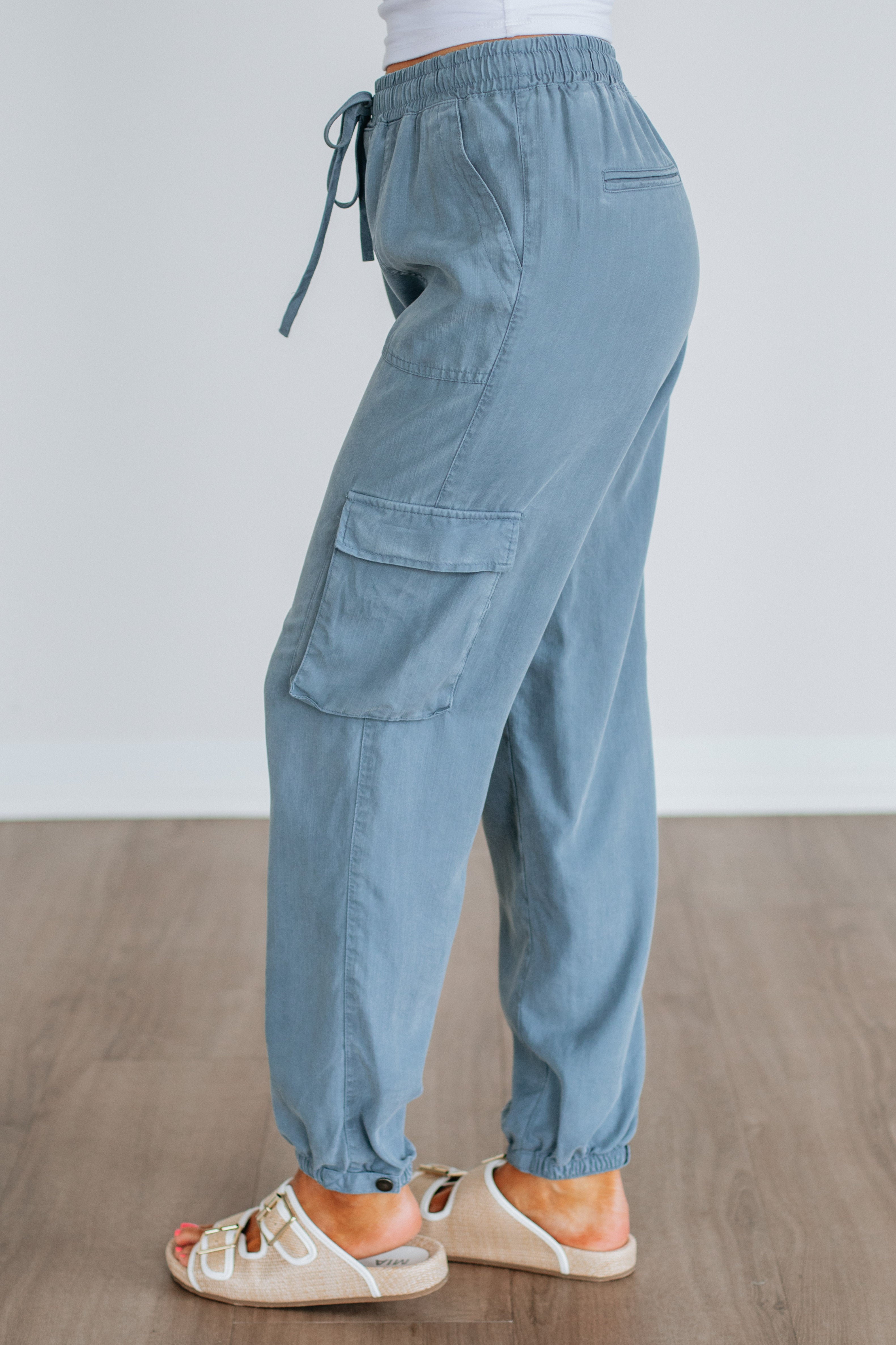 Bodie Cargo Joggers - Slate Blue