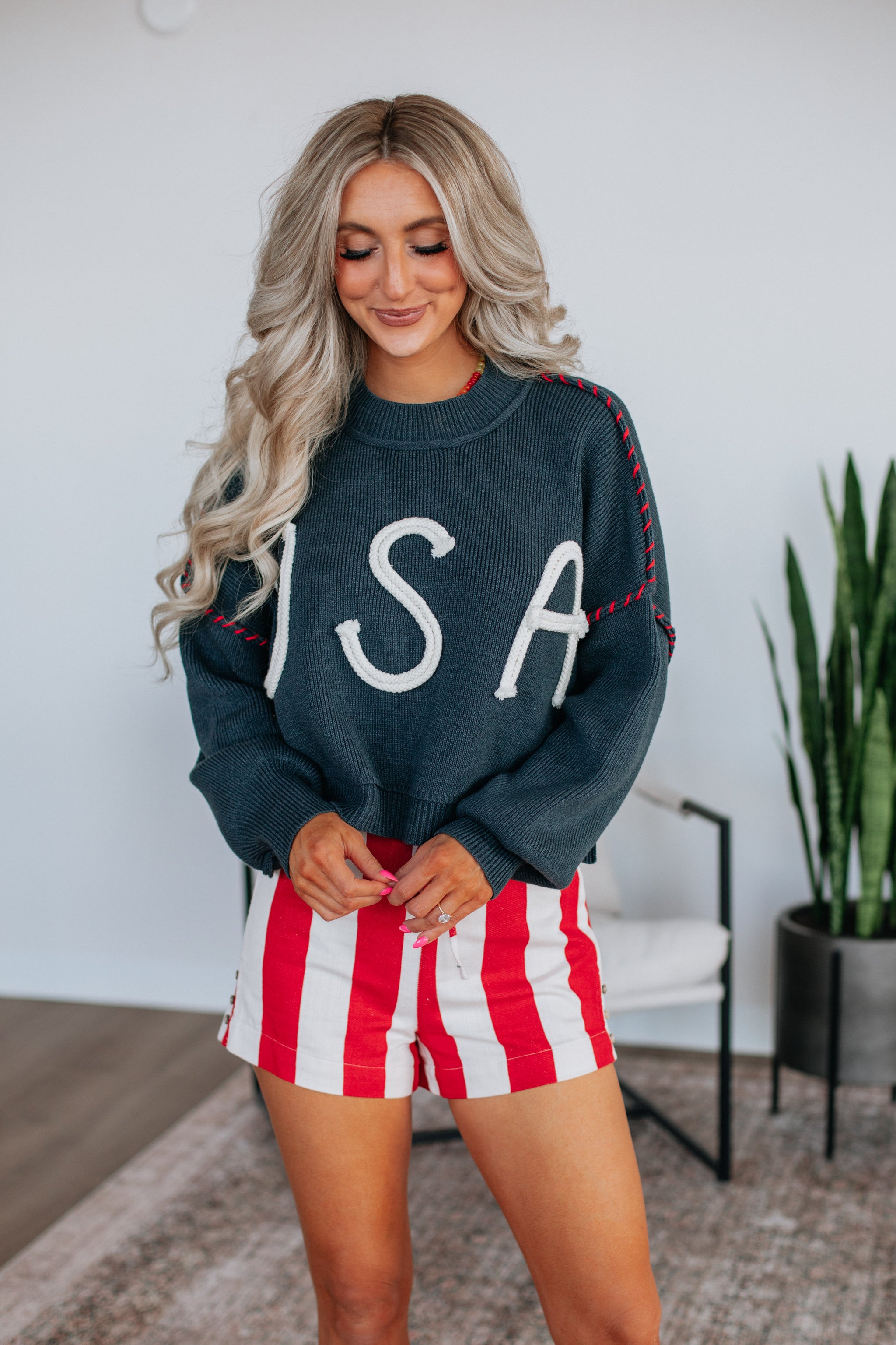Americana Sweater - Navy