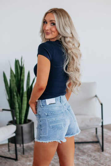 Little Miss Independent Tee - Navy