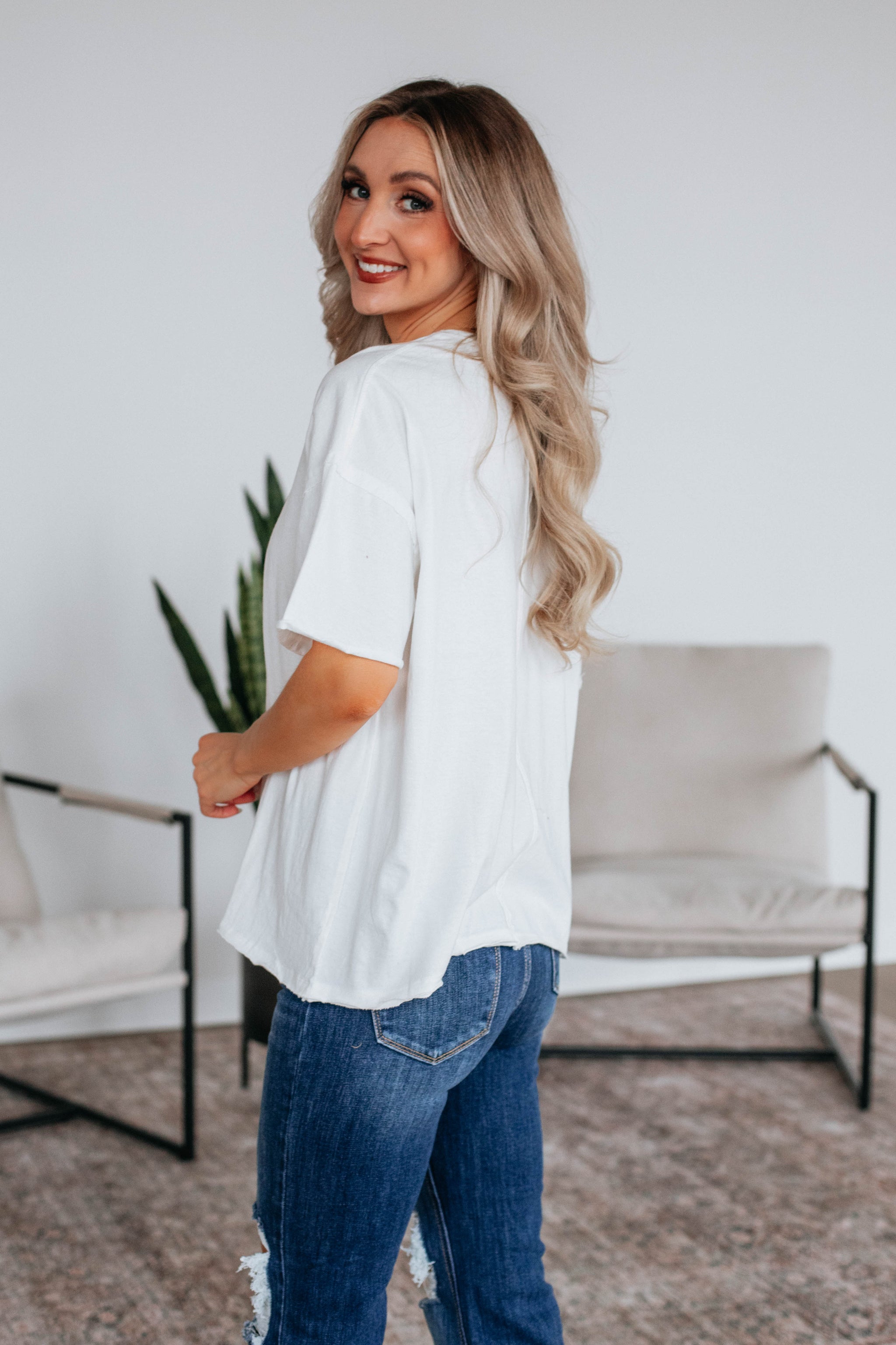 Rover Oversized Tee - Ivory