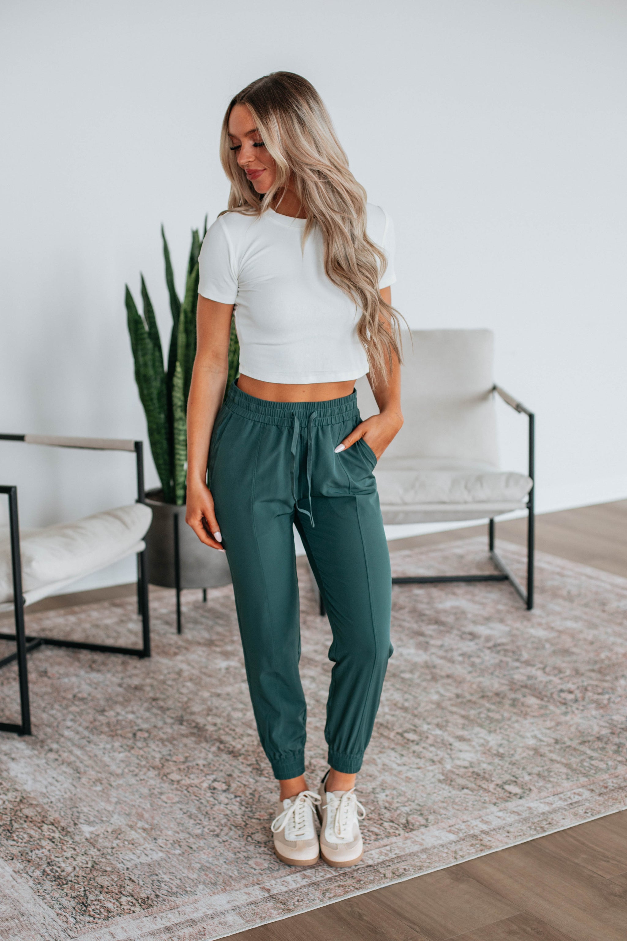 Rowin Active Joggers - Peacock