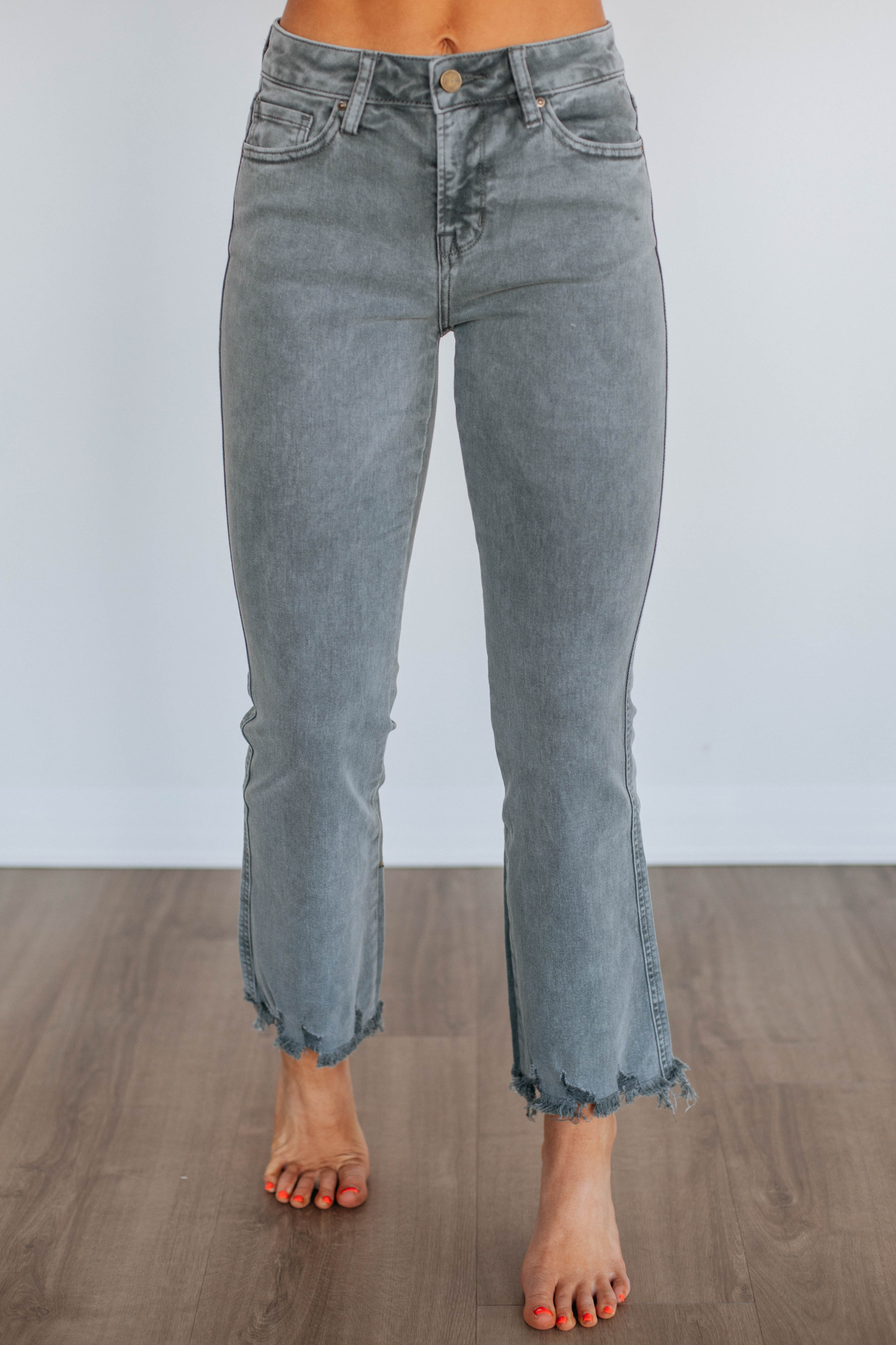 Roxanne Mica Jeans - Charcoal