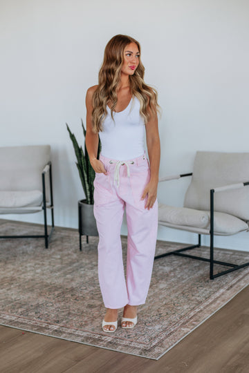 Rue Striped Barrel Pants