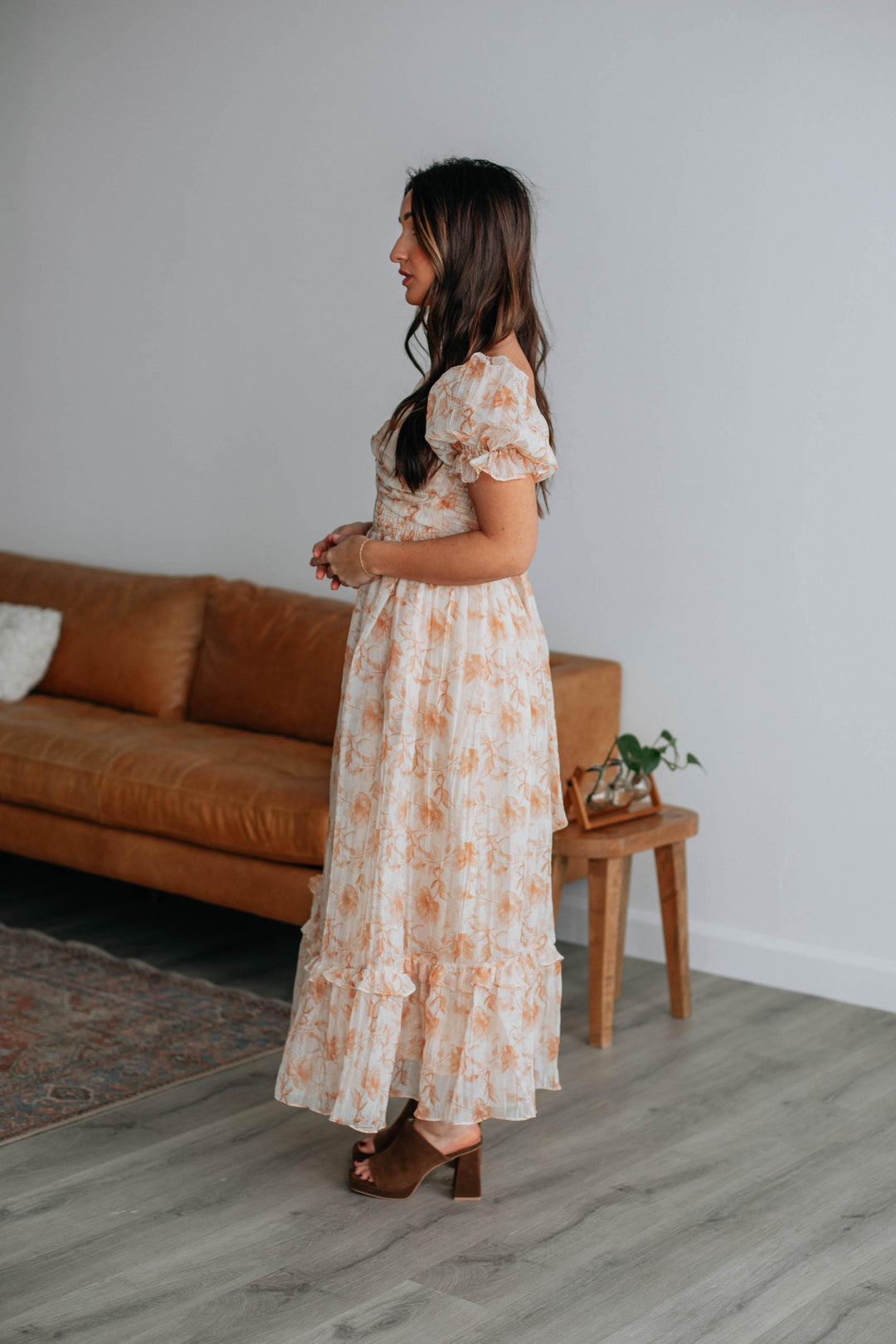 Sahana Floral Dress - Citrus