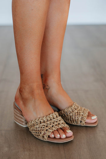 Won't Wait Around Heels - Tan