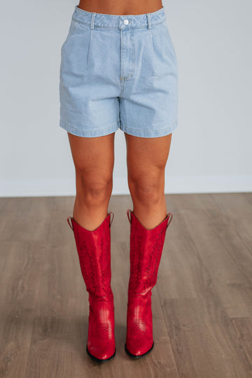 Sawyer Denim Shorts - Light Wash