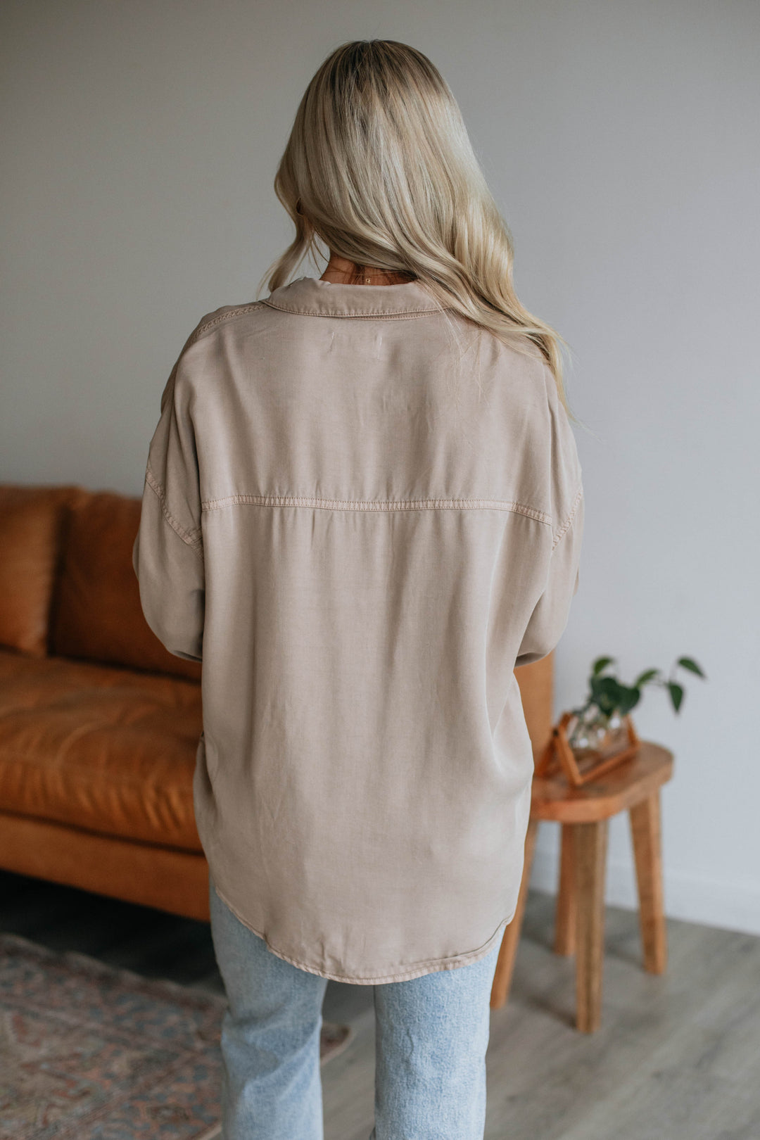 Sebastian Risen Button Down - Taupe