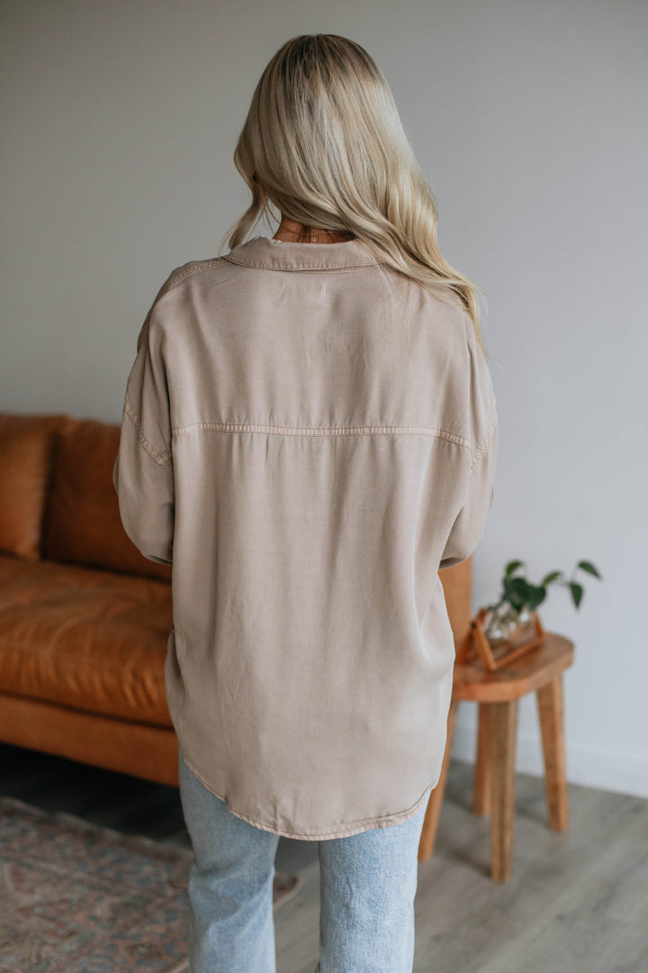 Sebastian Risen Button Down - Taupe