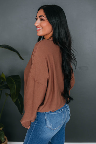 Selma Lightweight Sweater - Chocolate