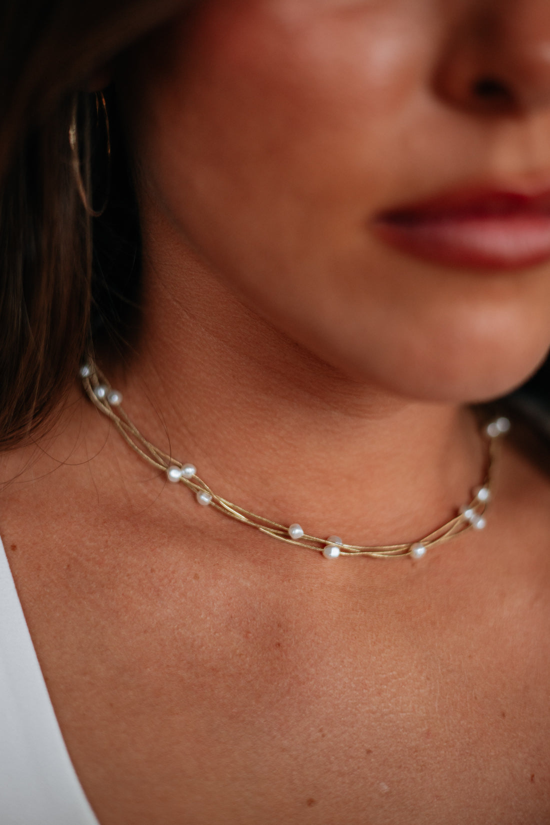 Dia Pearl Necklace