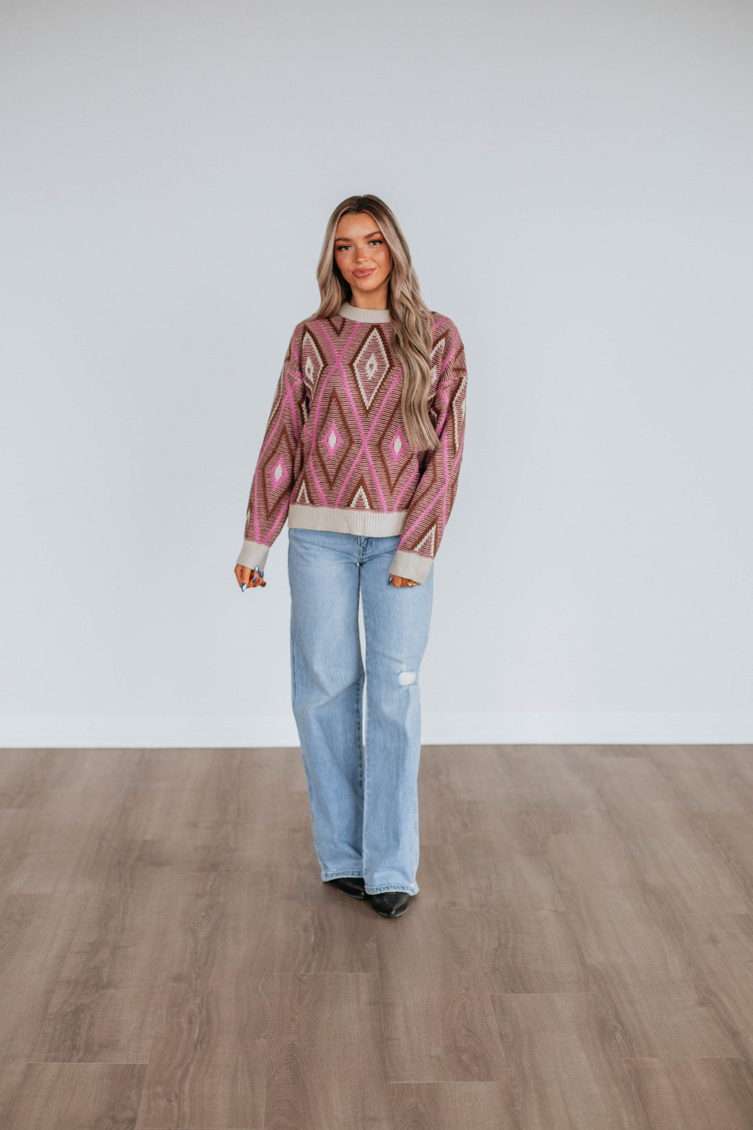 Sheena Knit Sweater - Chocolate Mix