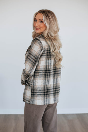 Shena Plaid Blazer