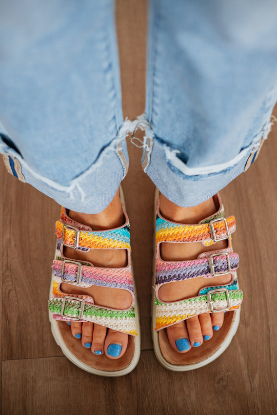 Vibrant Getaway Platform Sandals