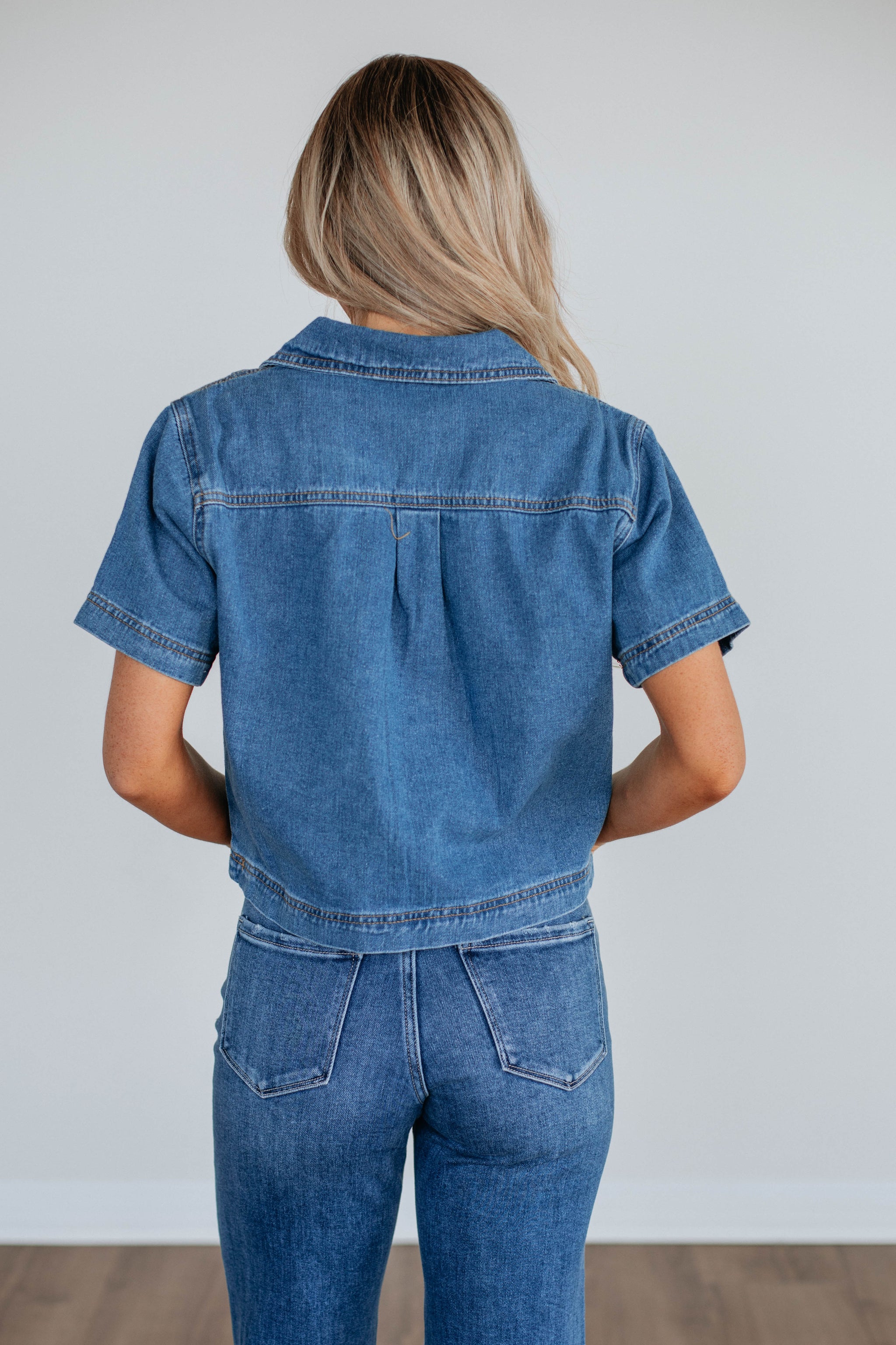Siyana Denim Top