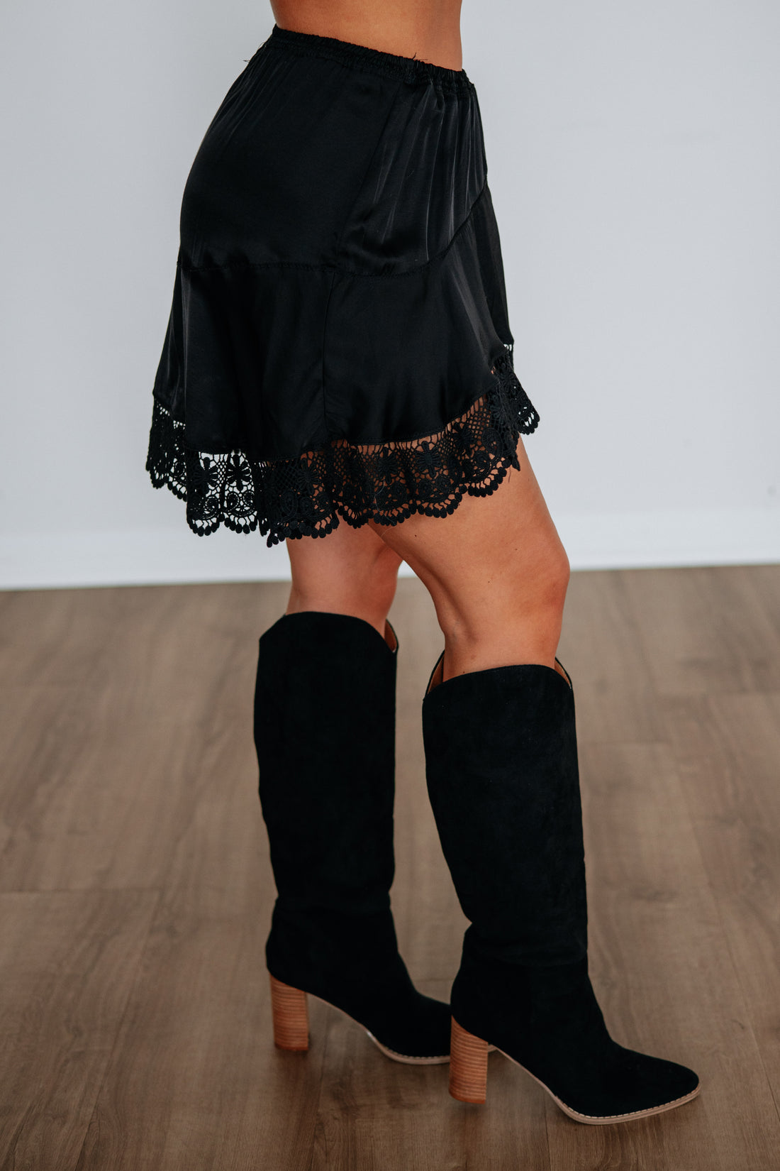 Avalynn Satin Skirt