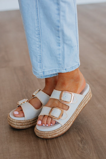 Somewhere On A Beach Sandals - Stone