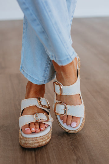 Somewhere On A Beach Sandals - Stone