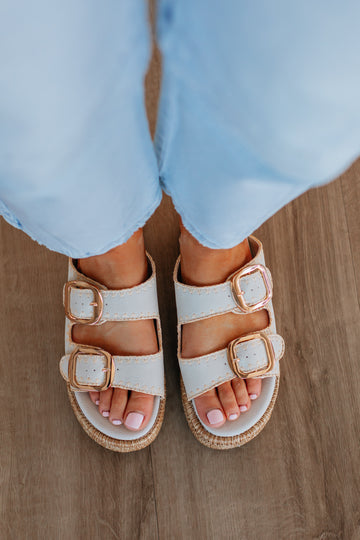 Somewhere On A Beach Sandals - Stone