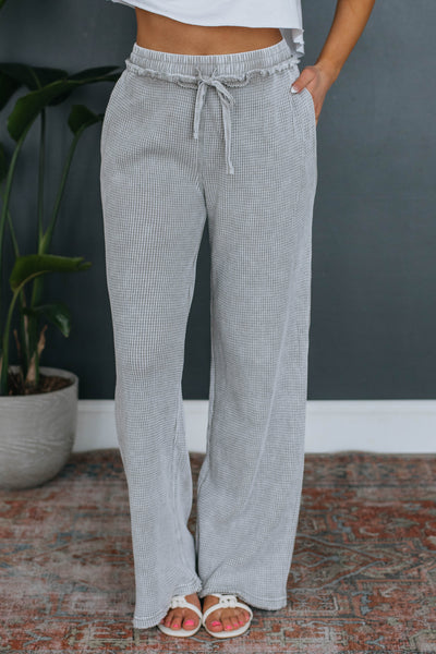 Staying In Lounge Pants - Heather Grey