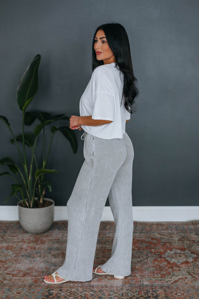 Staying In Lounge Pants - Heather Grey