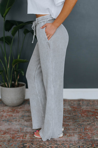 Staying In Lounge Pants - Heather Grey