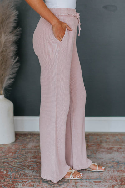 Staying In Lounge Pants - Mauve