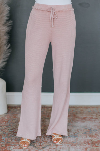 Staying In Lounge Pants - Mauve