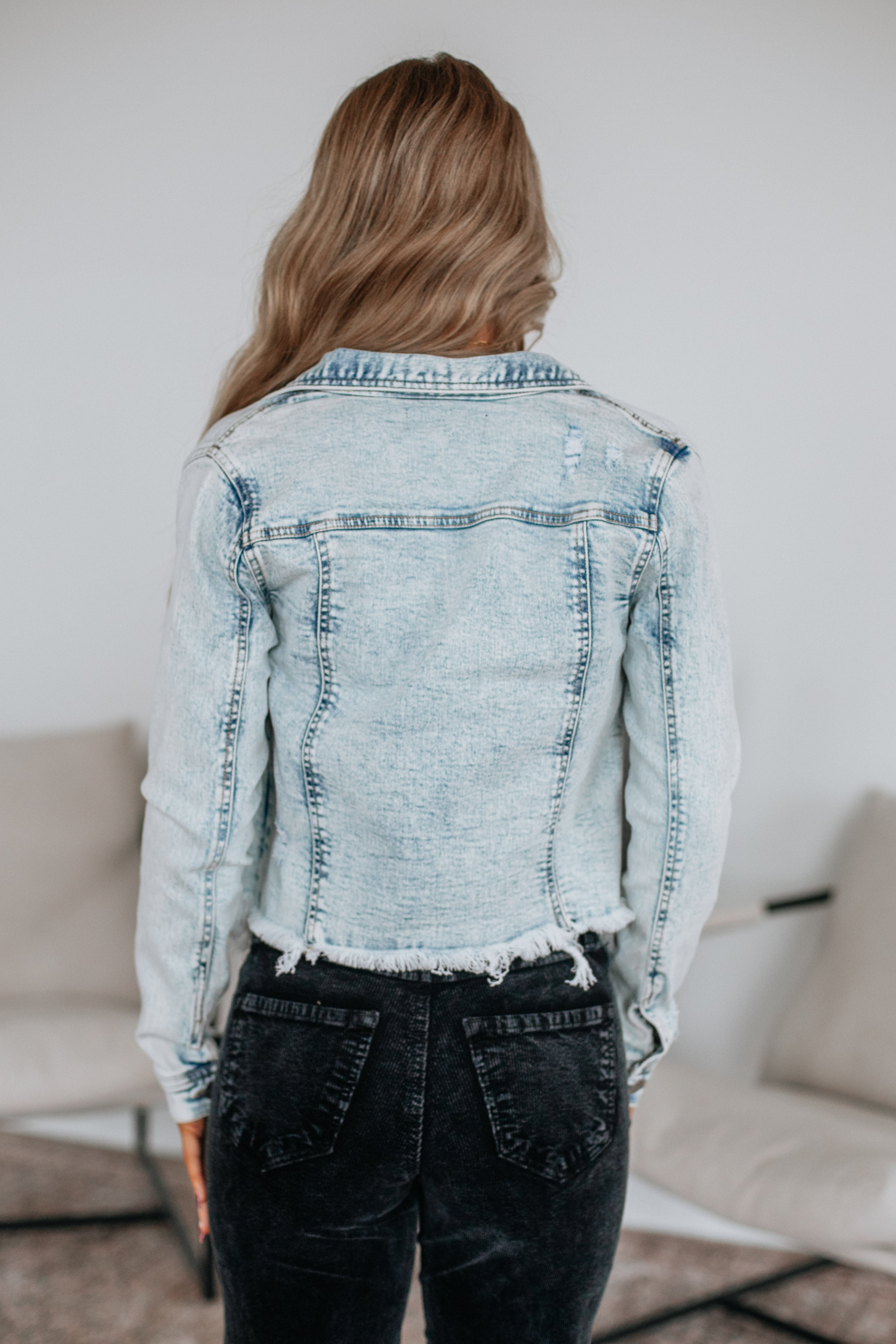 Gemma Risen Denim Jacket - Light Wash