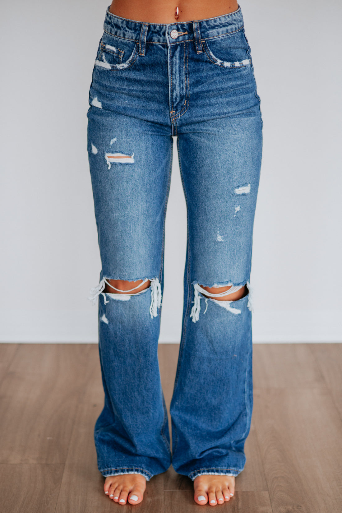 Thea Flying Monkey Jeans - Dark Wash