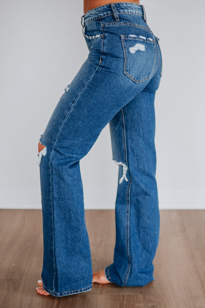 Thea Flying Monkey Jeans - Dark Wash