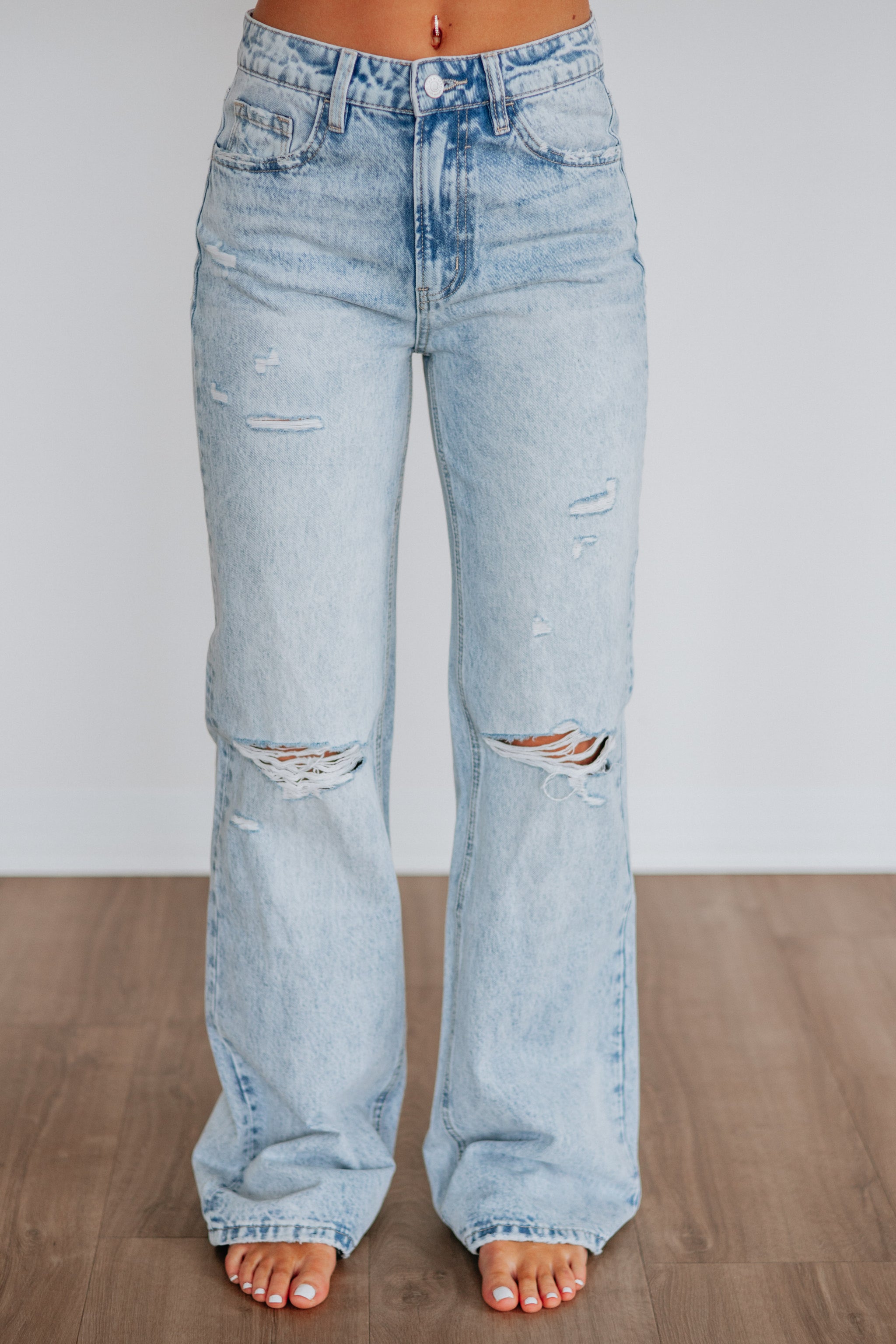 Thea Flying Monkey Jeans - Vintage Light Wash