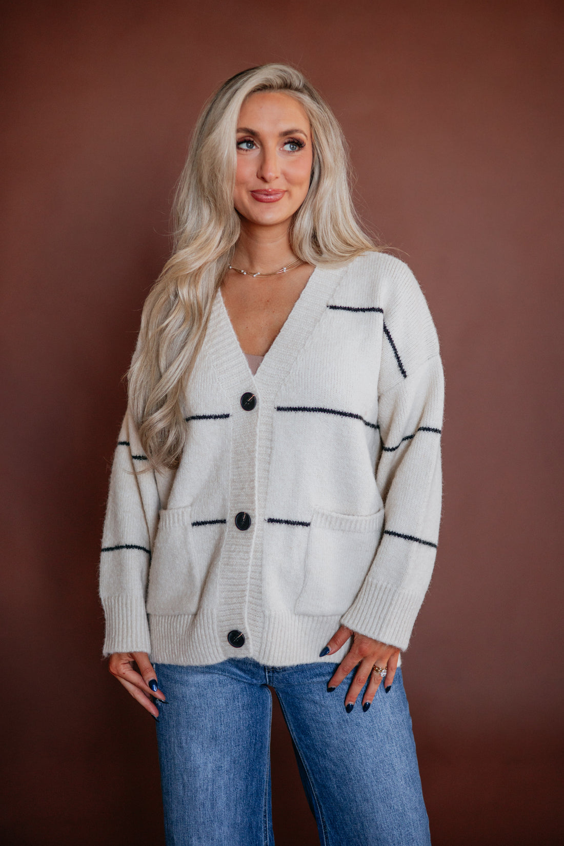 Quinelle Striped Cardigan