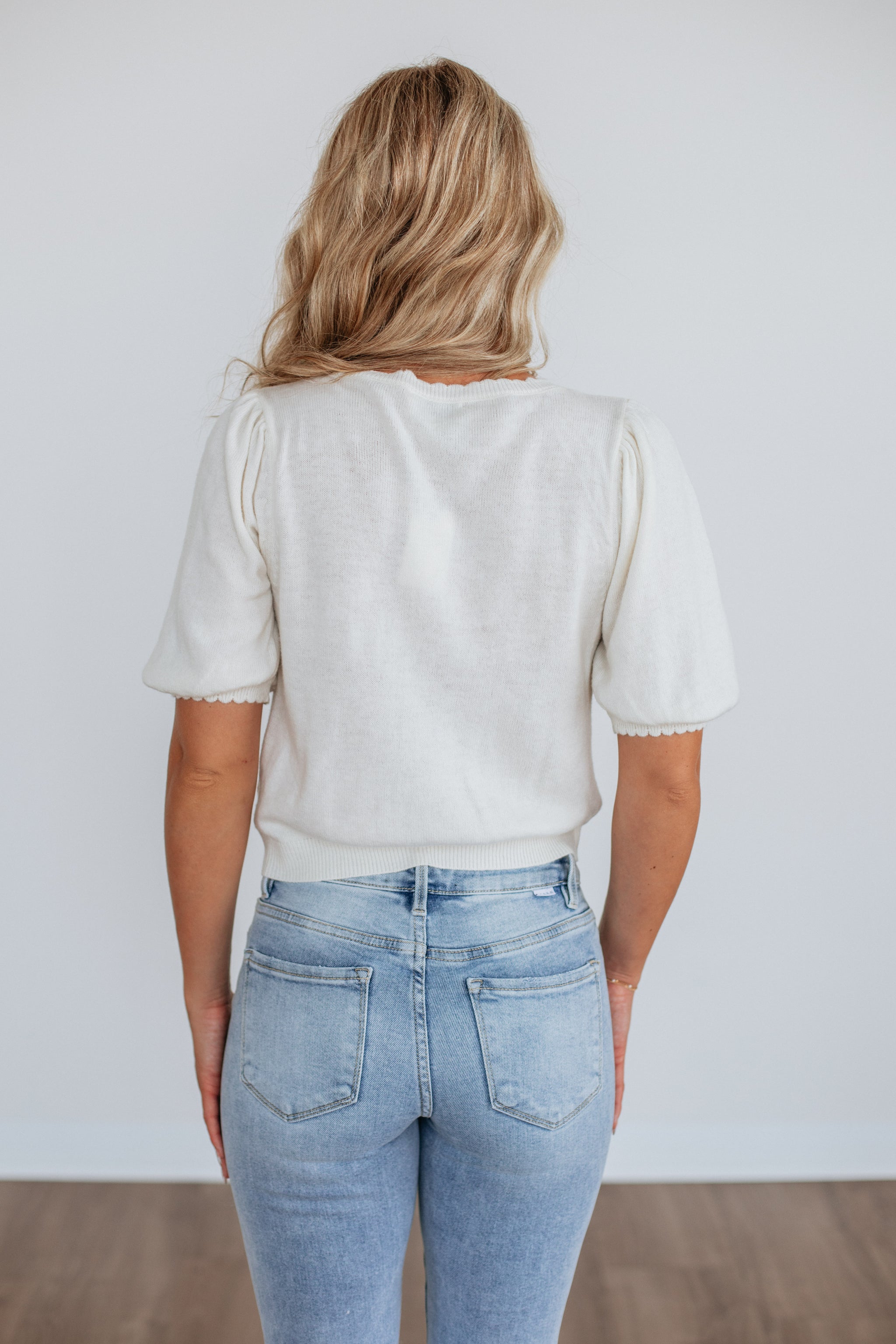 Neriah Cardigan Top - Cream