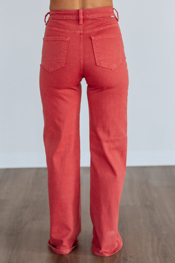 Kenna Risen Jeans - Brick
