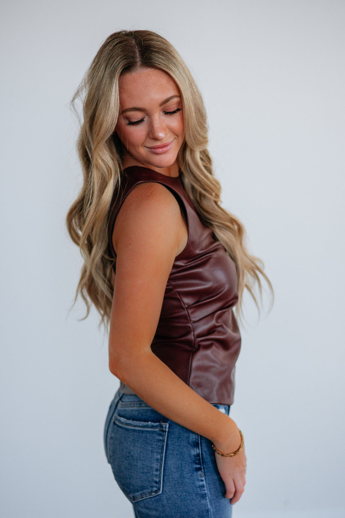 Lovelle Leather Top
