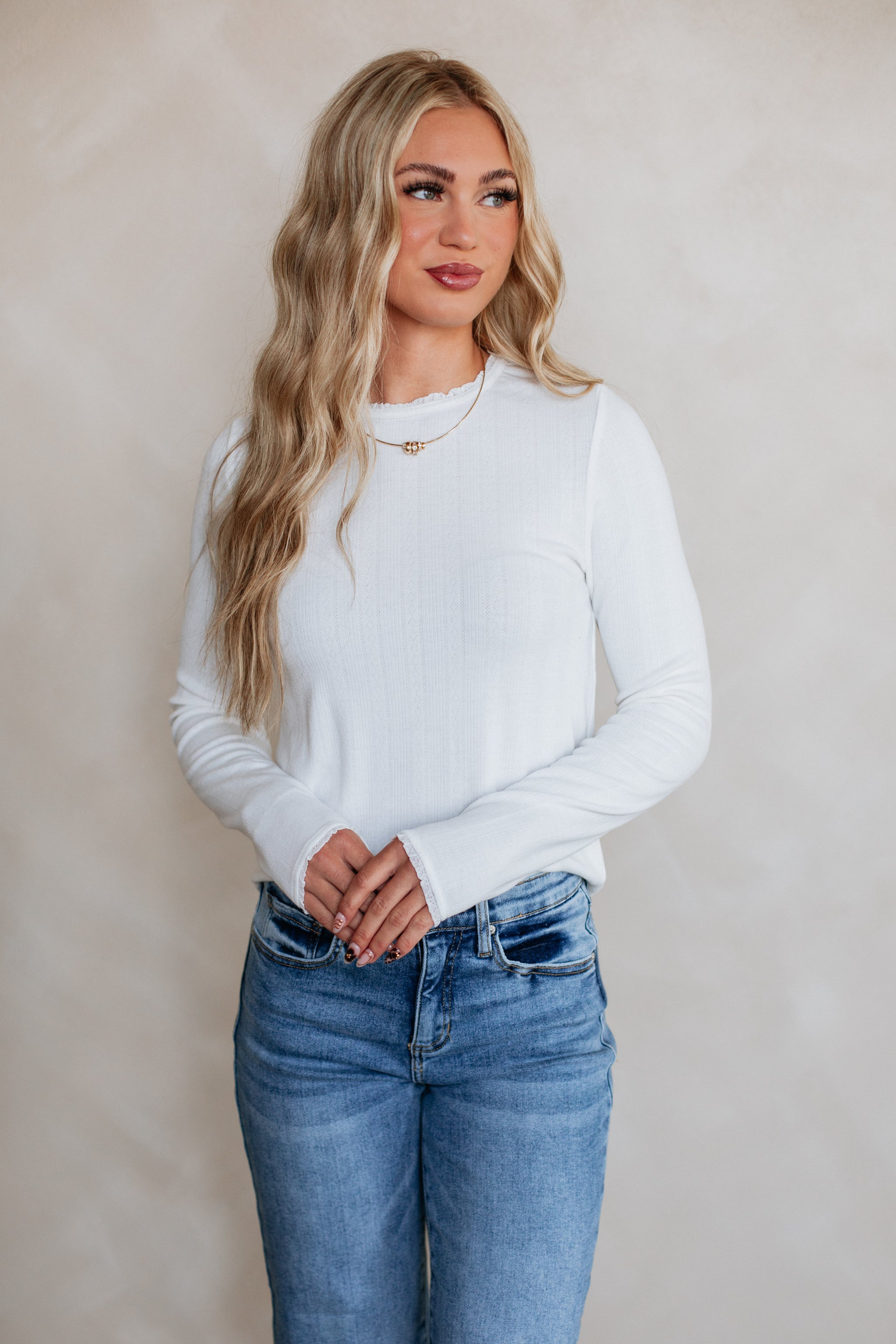 Rayleen Pointelle Top