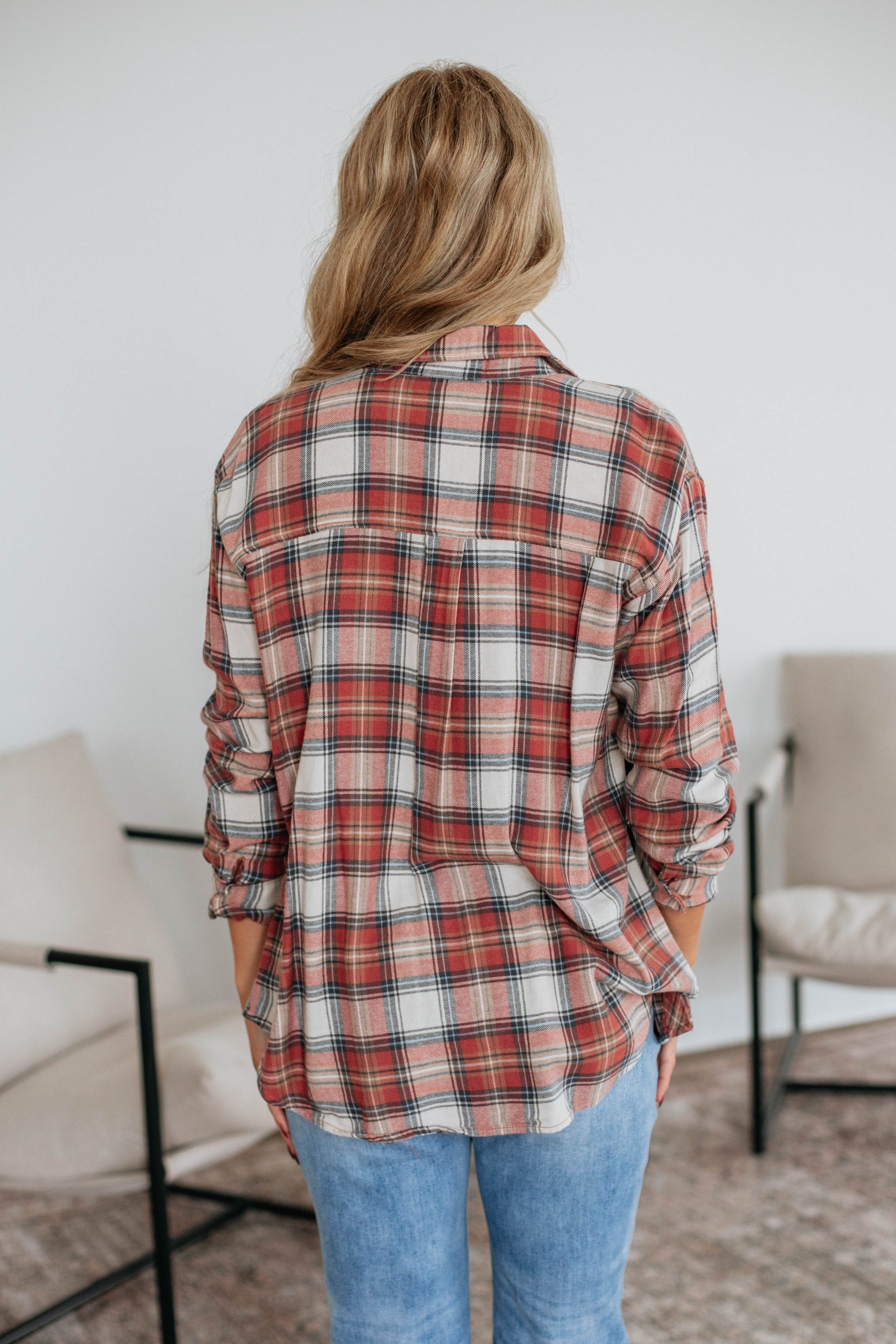 Leah Flannel Top