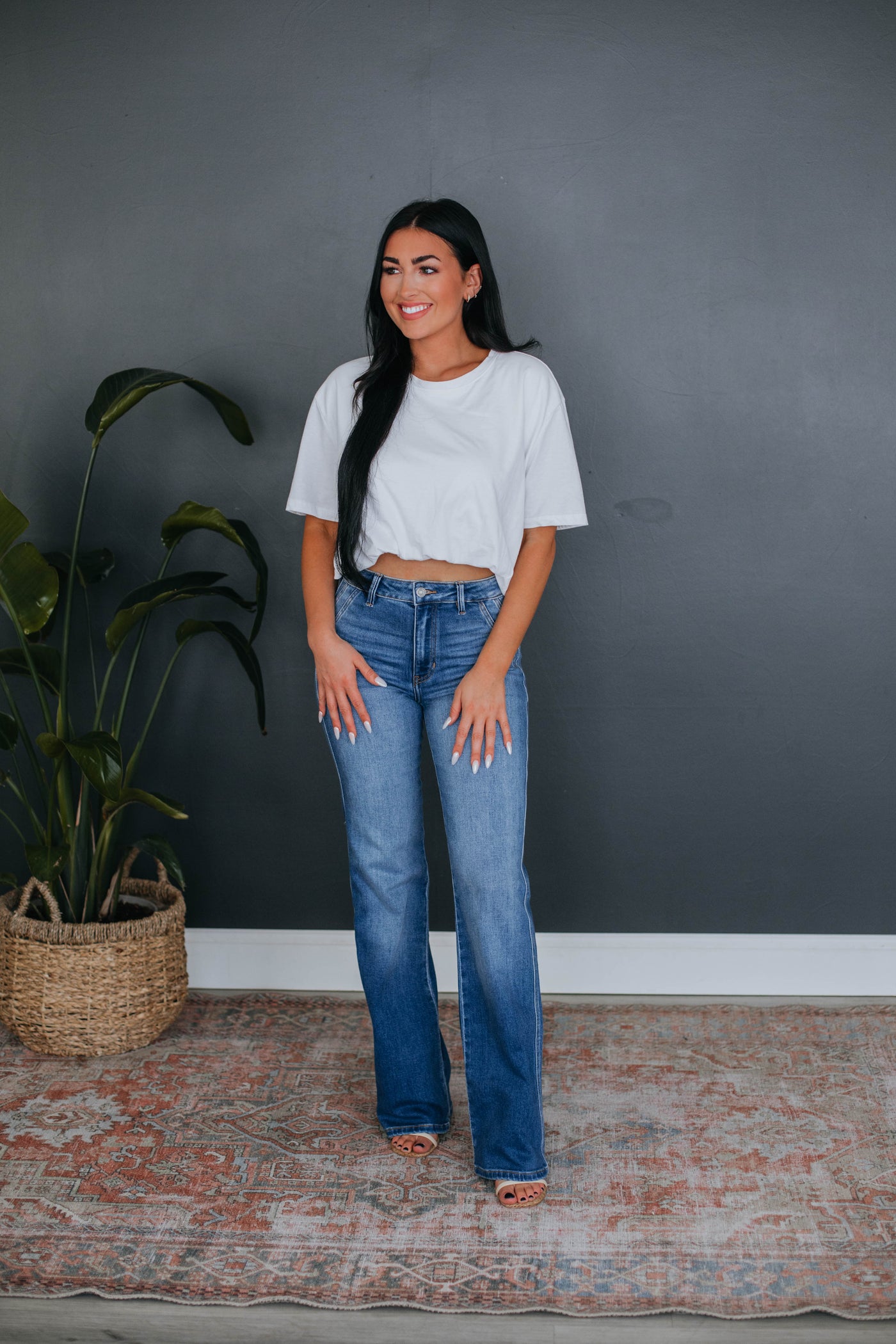 Suzan Cropped Tee - Ivory