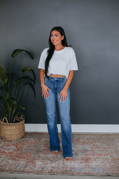 Suzan Cropped Tee - Ivory
