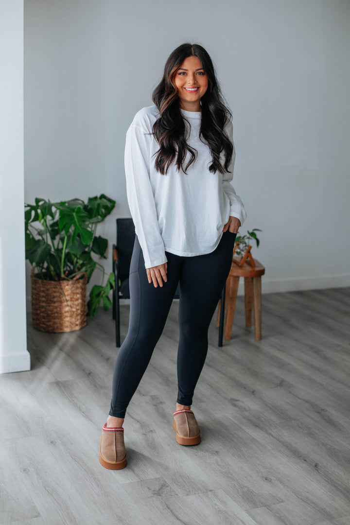 Sydelle Long Sleeve Tee - Ivory