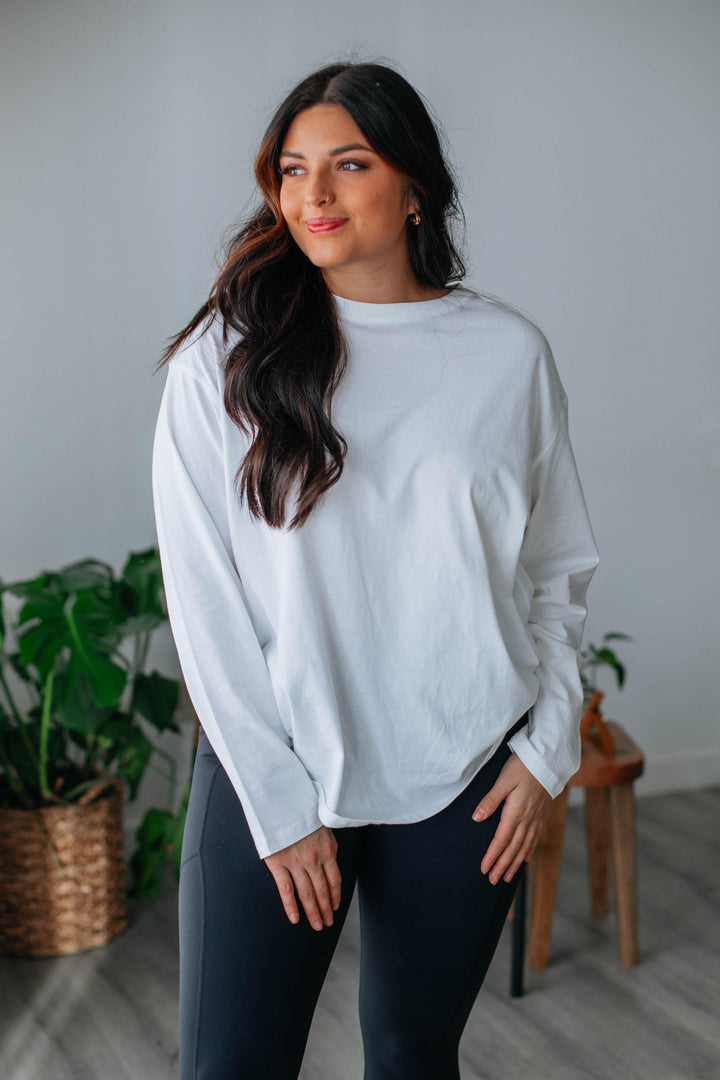 Sydelle Long Sleeve Tee - Ivory