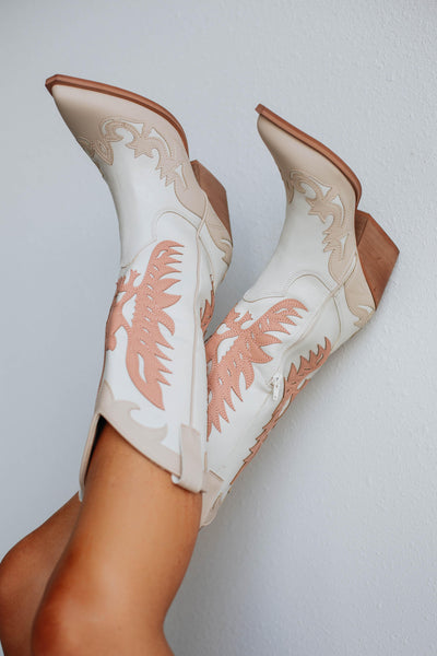 Take Me To Nashville Cowgirl Boots - Ivory