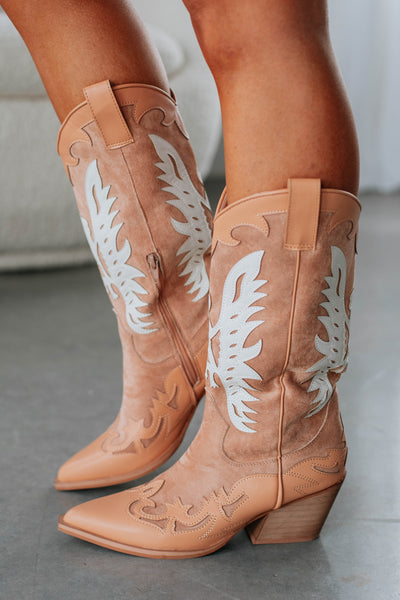 Take Me To Nashville Cowgirl Boots - Mocha