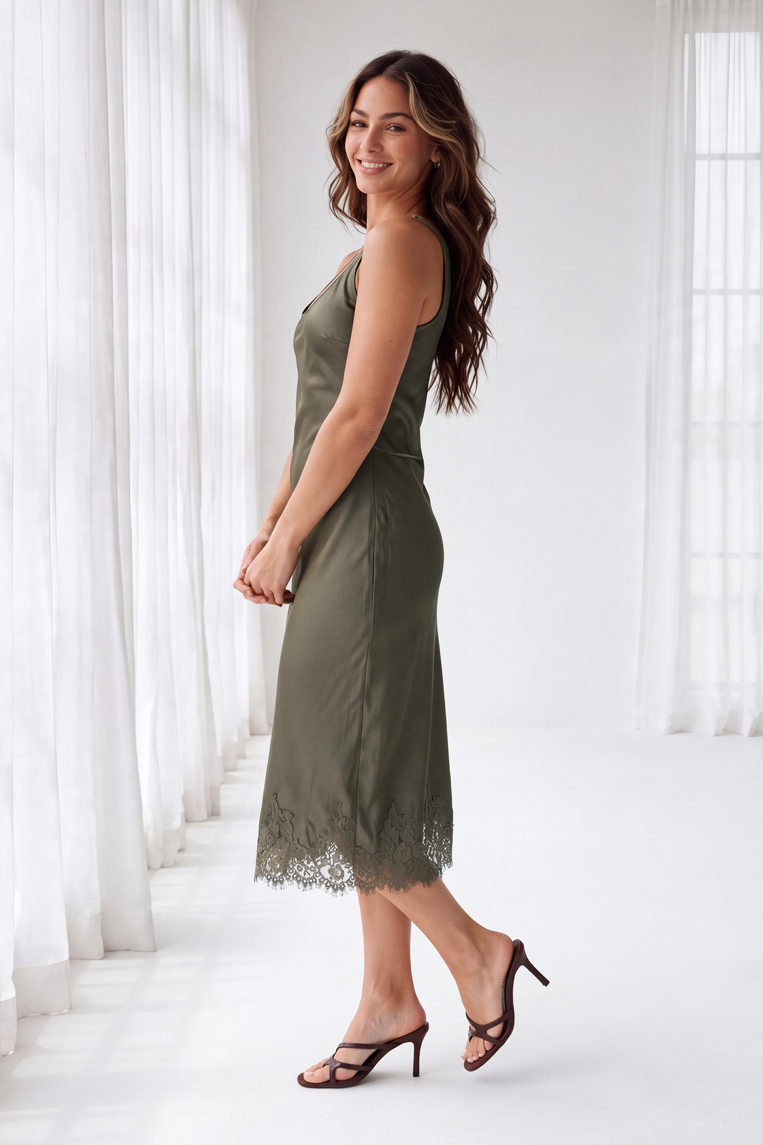 Taliah Satin Dress