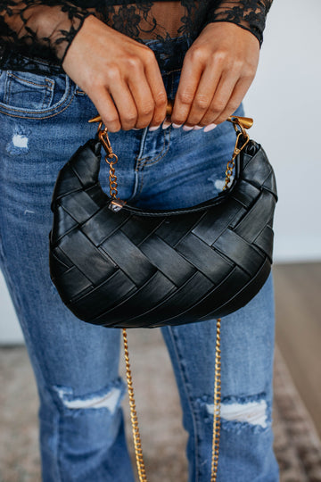 Talisha Woven Bag - Black