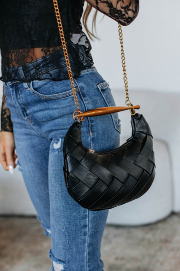 Talisha Woven Bag - Black