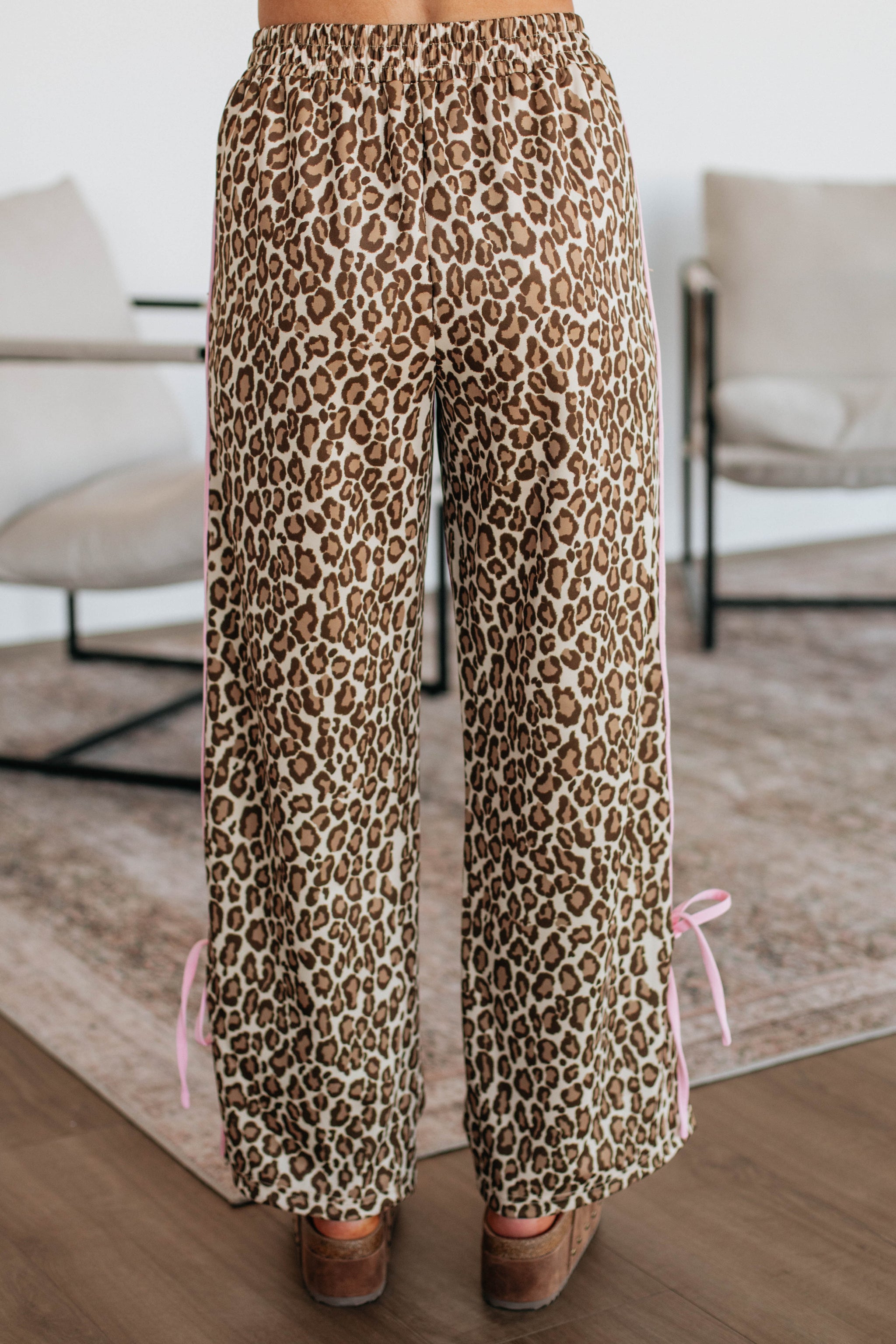 Taylar Track Pants - Leopard