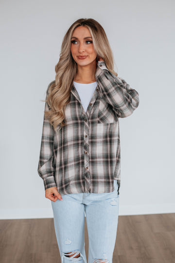 Teegan Flannel Top