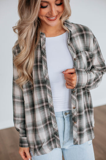 Teegan Flannel Top